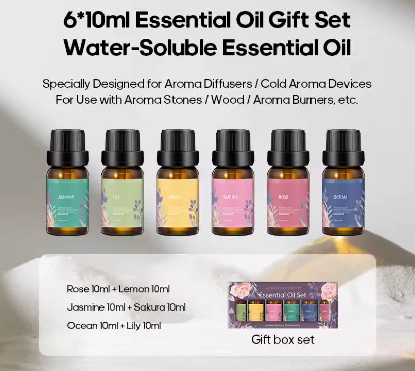 Fireplace Air Humidifier Aroma Essential Oil Diffuser with LED Light & Remote Control