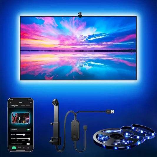 TV Backlight RGBIC - USB Led Strip With Camera App Control Smart TV