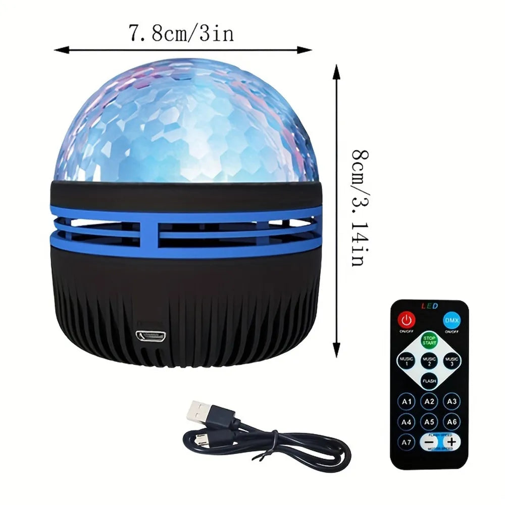 Galaxy Projector Aurora Night Light 360° Rotating RGB Colorful Night Light with Remote Control