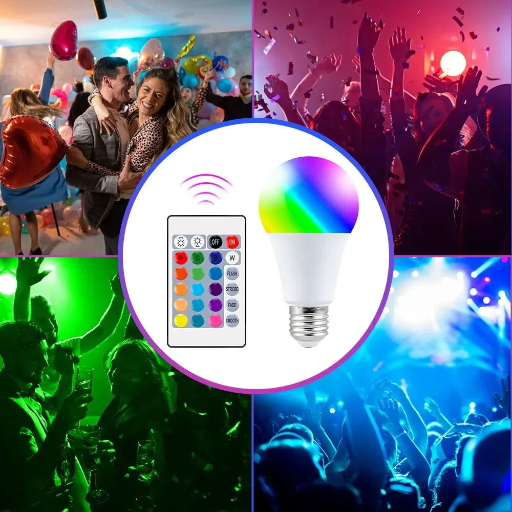 16 Color RGB Bulb 220V